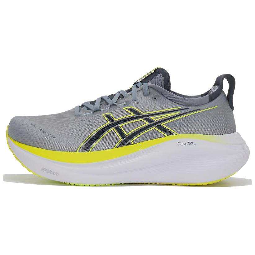 ASICS GEL NIMBUS 27 Breathable Long Distance Running Sprint Running Shoes Men's Gray