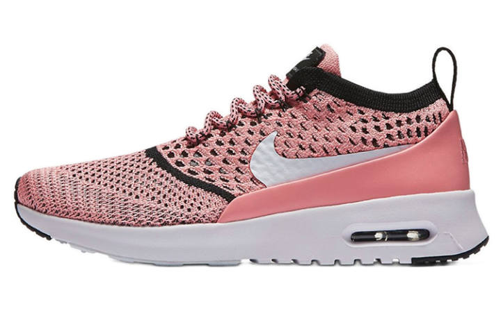Nike Nike Air Max Thea Woven Fabric Low top Running Shoes Women's Pink White