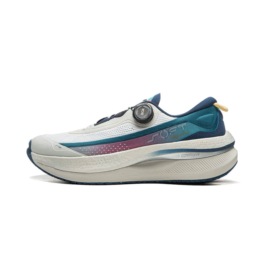 Li-Ning Li Ning SOFT GO MAX Fabric Cushioning Slip Resistant Abrasion Resistant Breathable Support Rebound Low top Casual
