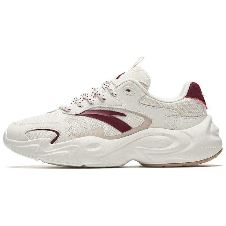 Anta Business Style Low top Casual Shoes Women's White Red