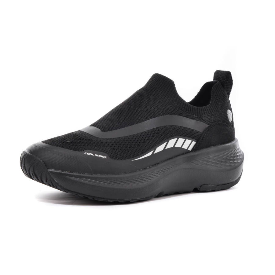 TREEPERI TREEPERI Cushioning Slip Resistant Breathable Lightweight Height Increasing Low top Running Shoes Unisex Black