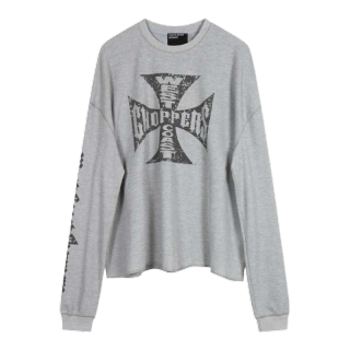 LIN MYKING Sweatshirts Unisex Gray Crew Neck Moderate