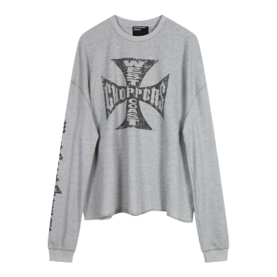 LIN MYKING Sweatshirts Unisex Gray Crew Neck Moderate