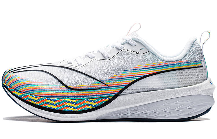 Li-Ning Li Ning Red Hare 6 Pro Versatile Abrasion Resistant Breathable Rebound Low top Running Shoes Men's White