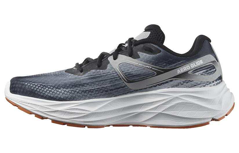 SALOMON Aero Glide Comfortable Mesh Slip Resistant, Abrasion Resistant, Lightweight Low top Running Shoes Men's