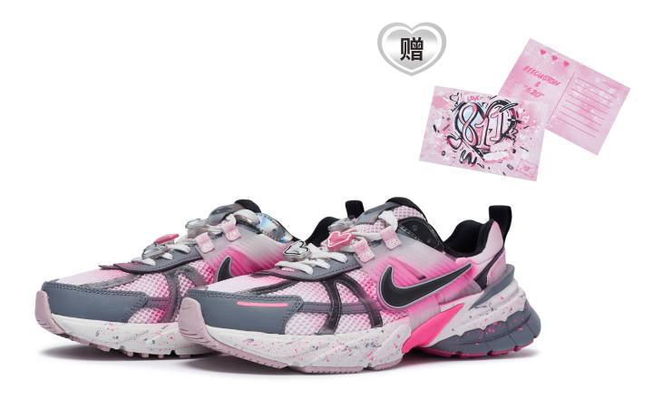Nike Nike V2K Run Low top Running Shoes Women's Pink Gray