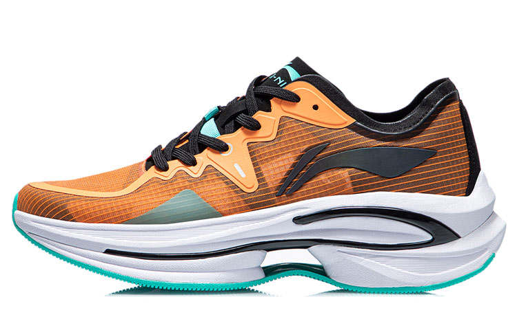 Li-Ning Li Ning WuShi 5S 1.0 Running Shoes Men's Low Top Neon Apricot Orange/Black