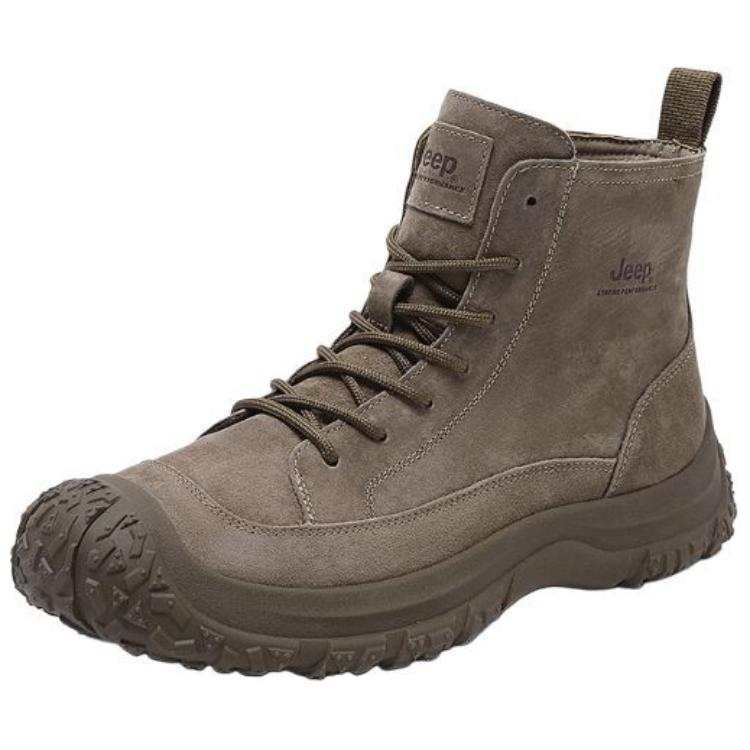 Jeep Jeep Short Combat Boots Men's Dark Brown