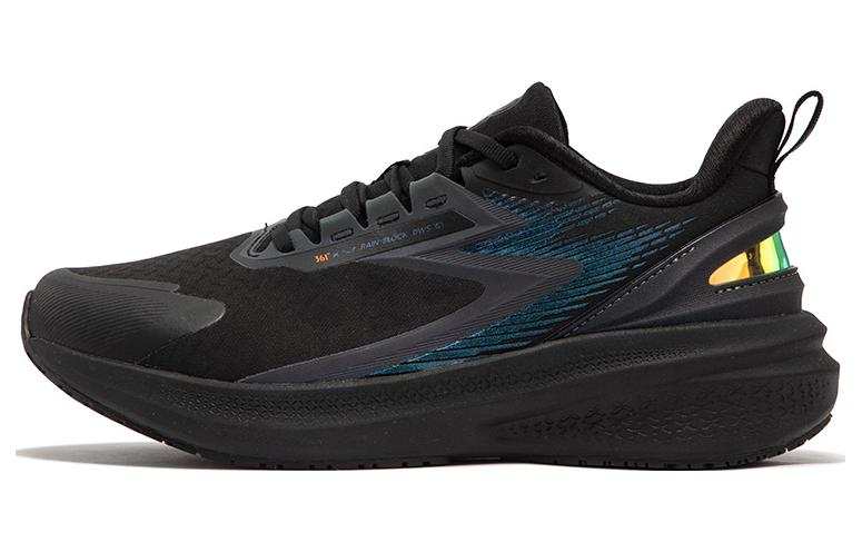 361° Rain Screen Cushioning Lightweight Rebound Low top Training Running Shoes Men's Black