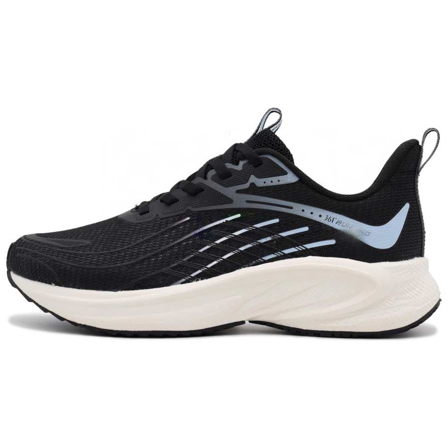 361° Abrasion Resistant Low top Running Shoes Women's Black White