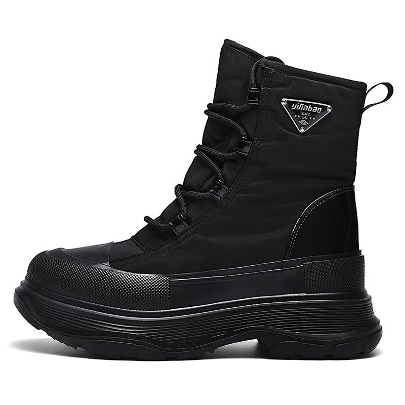 YIJIABAO Thermal Waterproof Abrasion Resistant Crew Outdoor Boots Women's Black