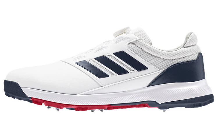 Adidas Adidas Traxion Lite Boa 2.0 Golf Abrasion Resistant Low top Golf Shoes Men's White Blue