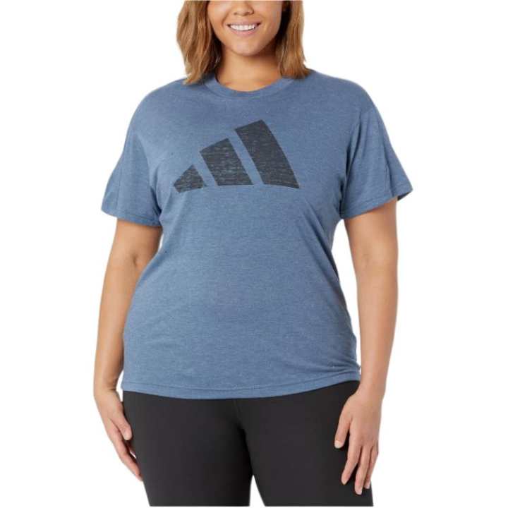 Adidas Adidas T Shirts Women's Blue Crew Neck