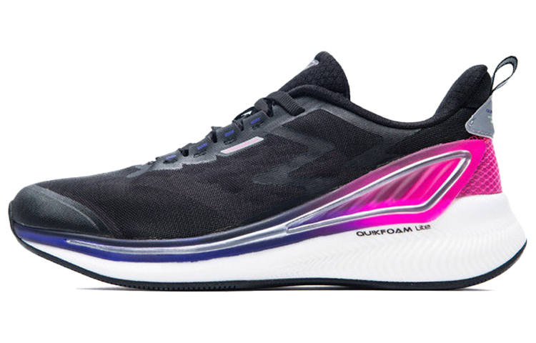 361° Night Shadows Comfortable And Trendy Cushioning Slip Resistant Low top Running Shoes Women's Black Pink