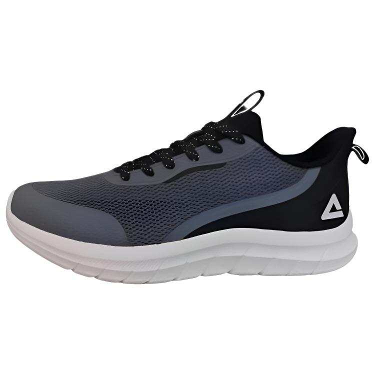 PEAK Comfortable And Breathable Cushioning, Wear Resistant Low top Running Shoes Men's Gray Black