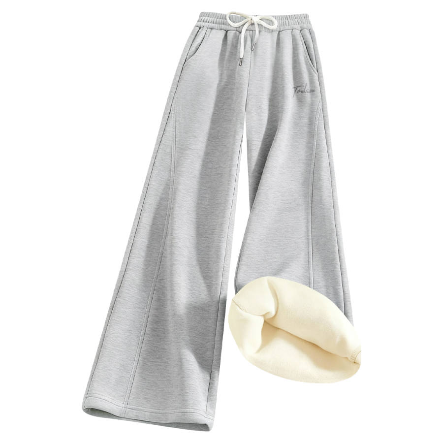 Tonlion Casual Pants Women's Moderate Wide Leg Pants