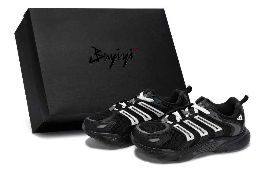 Adidas Adidas CLIMACOOL BOUNCE Slip Resistant Abrasion Resistant Low top Running Shoes Unisex Black White