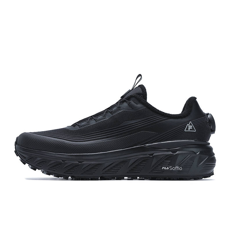 FILA BOA EXPLORER Wear resistant And Lightweight Low top Running Shoes Men's Black