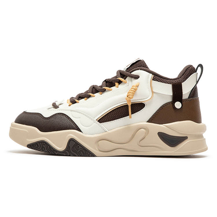 361° Jincheng Thermal Abrasion Resistant Slip Resistant Low top Casual Shoes Men's Beige Brown