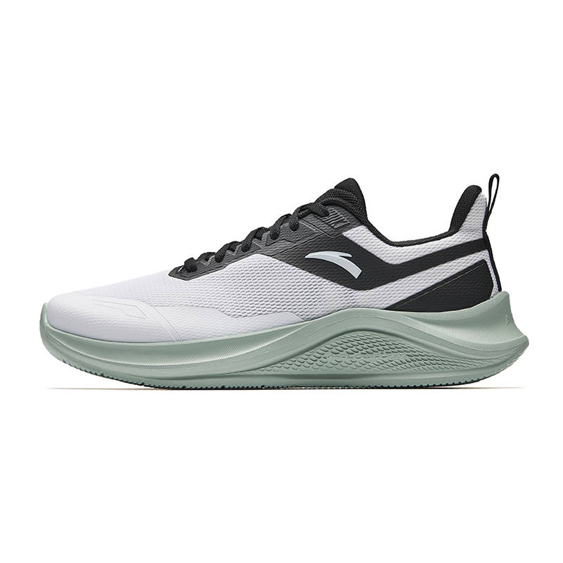 ANTA Anta Low top Casual Running Shoes Men's Pure White Basic Black