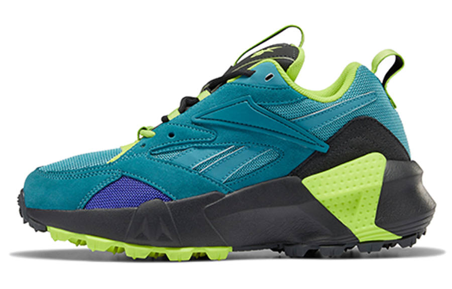 Reebok Aztrek Running Shoes Women's Low Top Black/Green/Blue