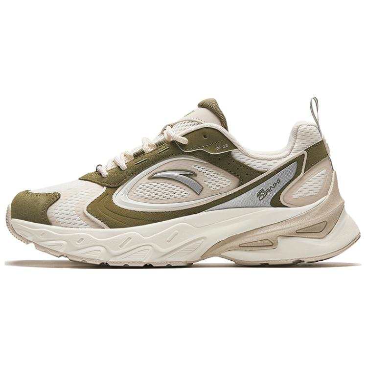 Anta Millennium Comfortable Cushioning Slip Resistant Abrasion Resistant Low top Casual Shoes Men's White Gray Green