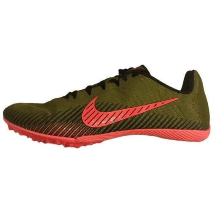 Nike Nike Zoom Rival M 9 Comfortable Cushioning Slip Resistant Abrasion Resistant Low top Running Shoes Men's Green Red