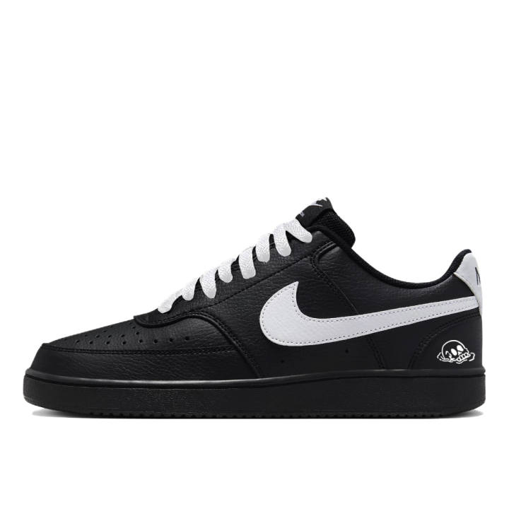 Nike Nike Court Vision 1 Black Skeleton Abrasion Resistant Low top Skateboard Shoes Unisex Black