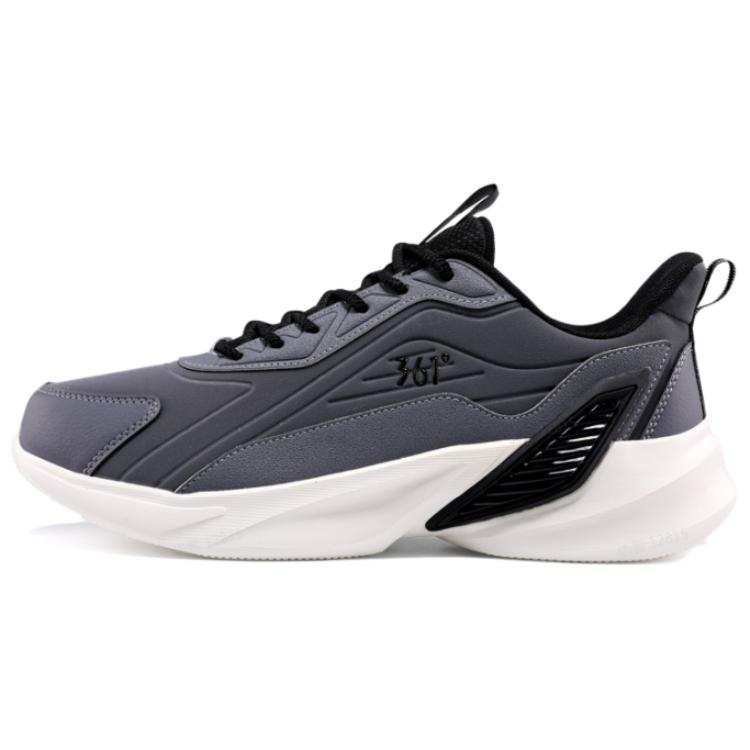 361° Cushioning Slip Resistant Abrasion Resistant Low top Running Shoes Men's Gray White