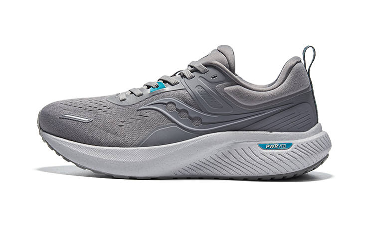 Saucony Runshield Comfortable Cushioning Low top Running Shoes Unisex Gray Green