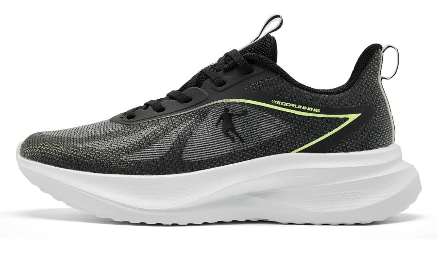 QIAODAN Breeze 3 Low top Casual Sprint City Commuting Running Shoes Women's Black Green