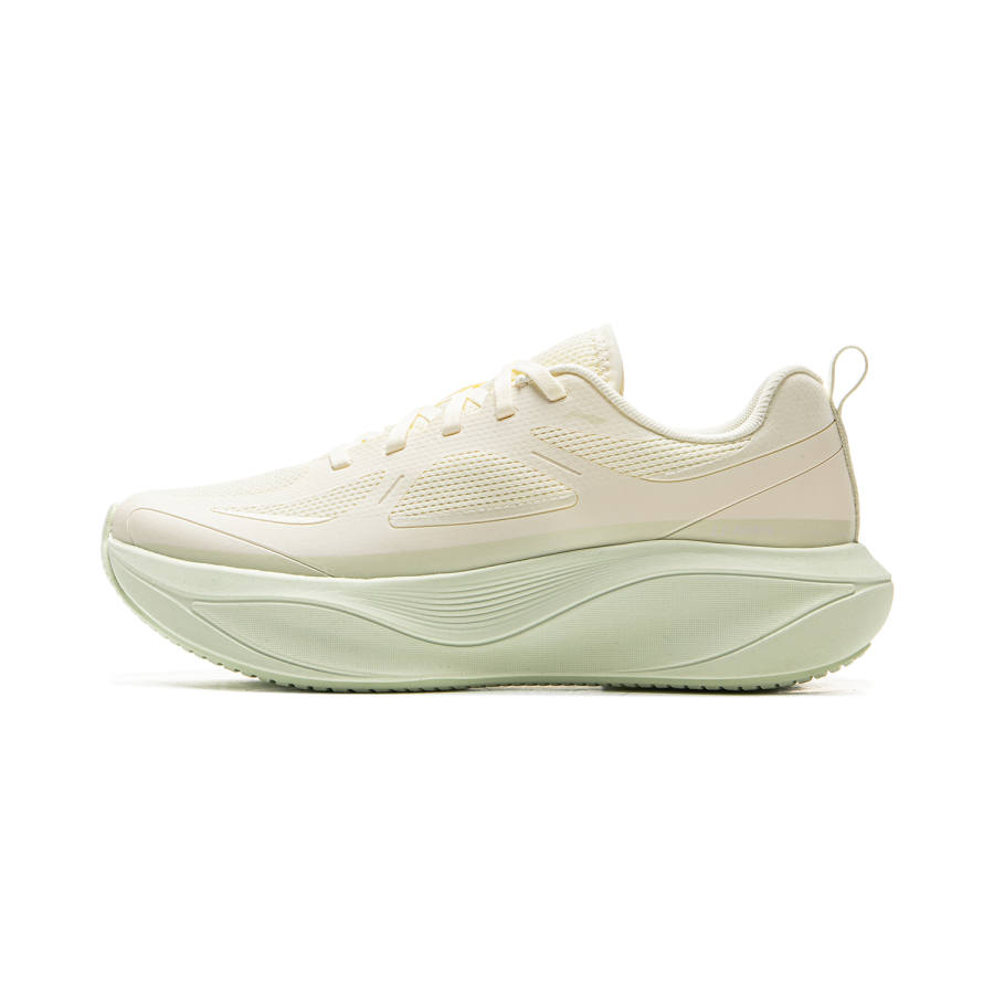 Li-Ning Li Ning Cushioning Slip Resistant Abrasion Resistant Support Lightweight Low top Running Shoes Women's White Green