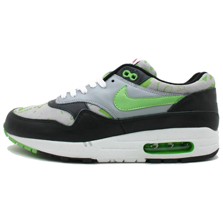Nike Nike Air Max 1 Low top Running Shoes Unisex Gray Green