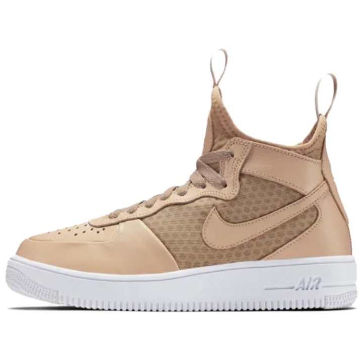 Nike Nike Air Force 1 Mid top Skateboard Shoes Women's Light Brown
