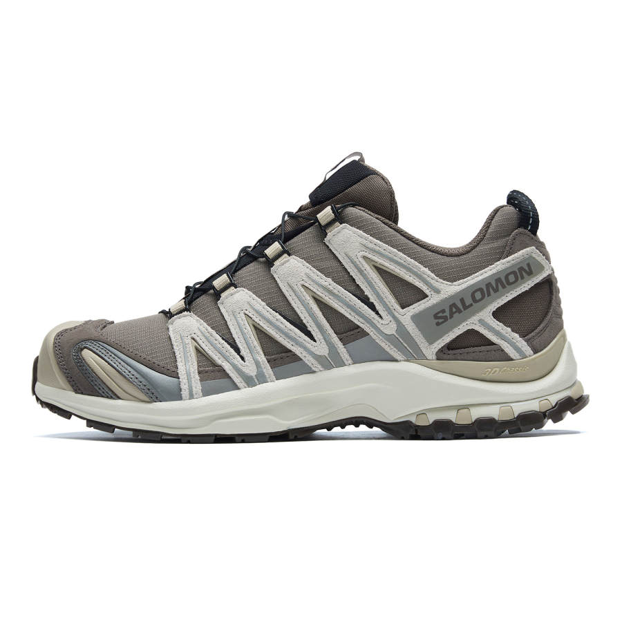 SALOMON XA PRO 3D Slip Resistant And Breathable Low top Running Shoes Unisex Taupe Light Green Apricot