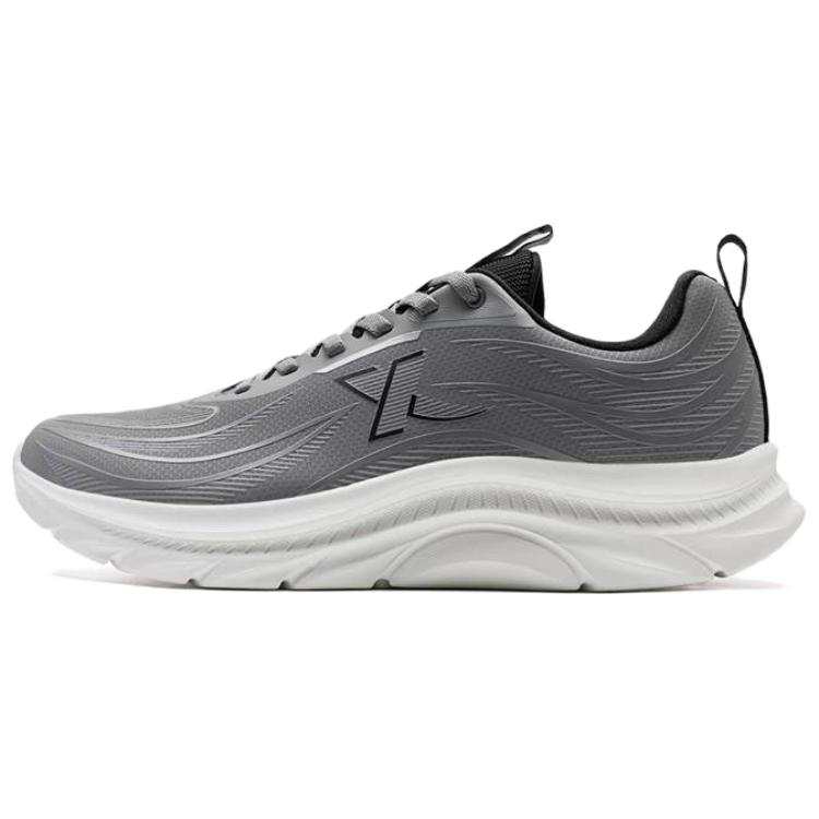 XTEP Slip Resistant Abrasion Resistant Slip Resistant Abrasion Resistant Low top Casual Running Shoes Men's Gray
