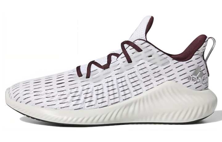 Adidas Adidas Alphabounce+ 'White Maroon'
