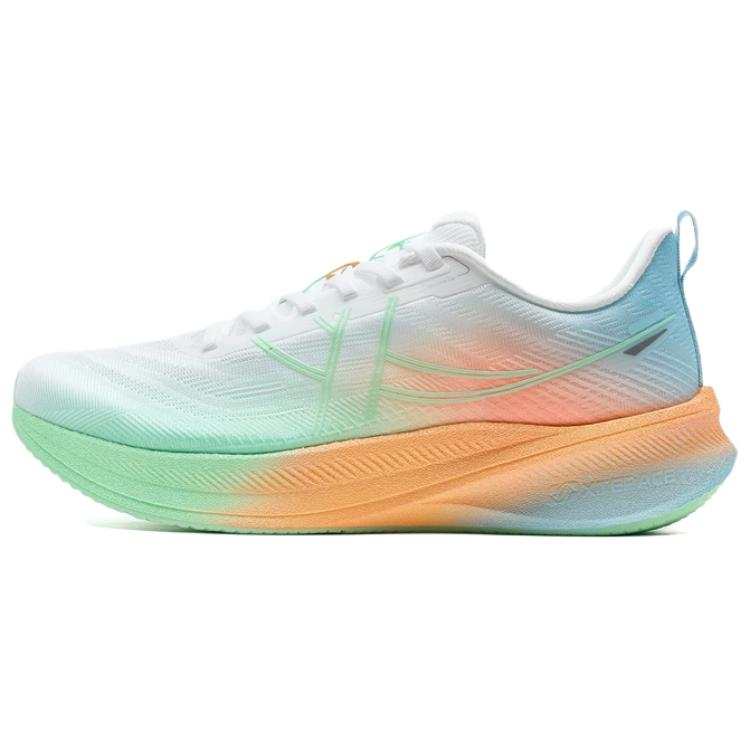 XTEP 360 Slip Resistant, Abrasion Resistant, Rebound Low top Sprint Running Shoes Men's White Green Orange