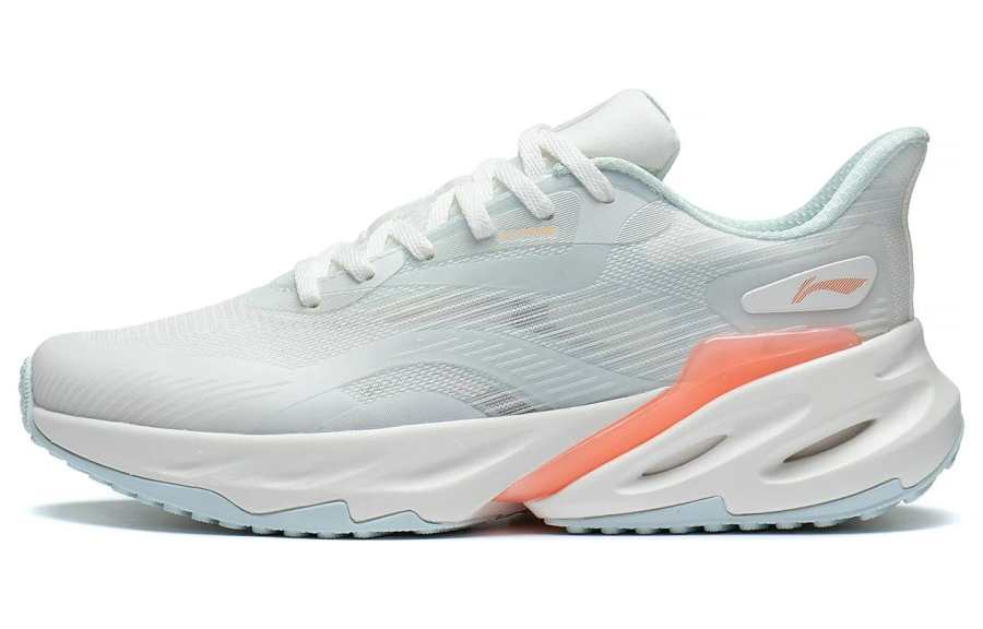 Li-Ning Li Ning Treat Yourself 2.0 Cushioning Abrasion Resistant Rebound Low top Running Shoes Women's White Blue