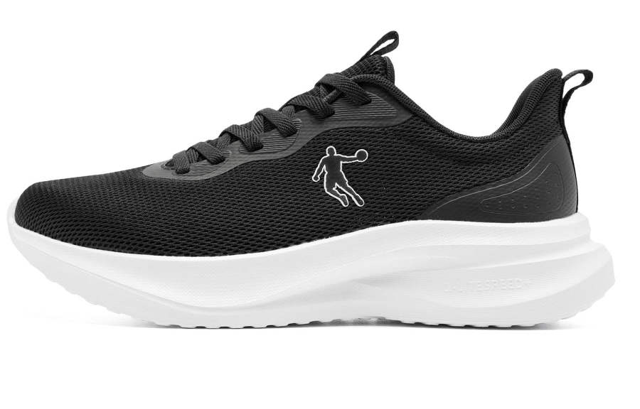 QIAODAN Fabric Cushioning Slip Resistant Abrasion Resistant Breathable Lightweight Height Increasing Rebound Low top