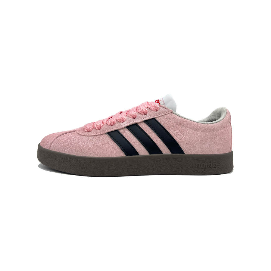 Adidas Adidas VL COURT 2.0 Peach Sand Drifting Balance Lightweight Low top Skateboard Shoes Black Pink