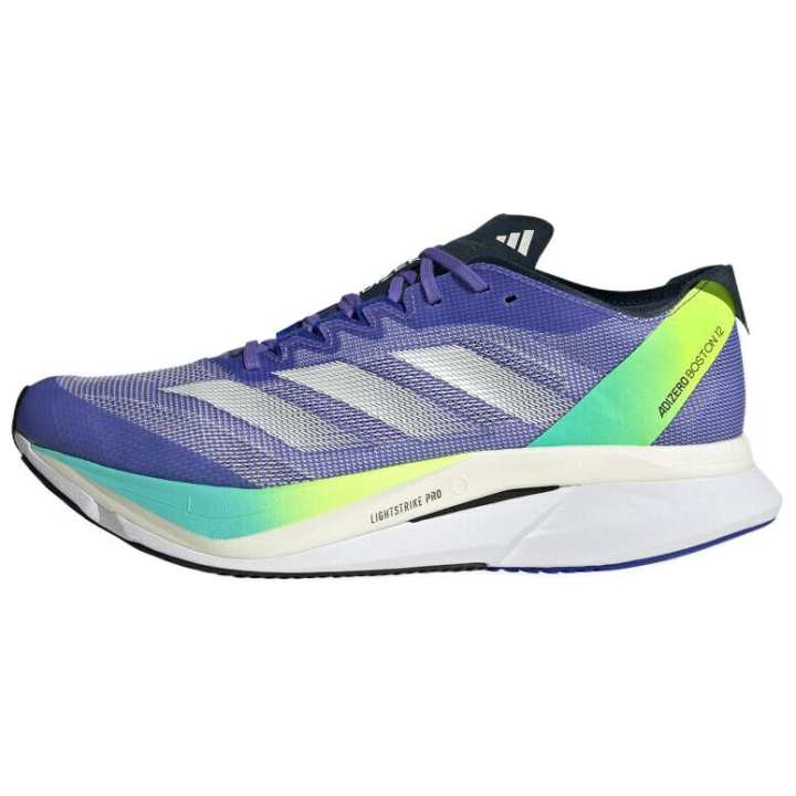 Adidas Adidas Adizero Boston 12 Comfortable And Lightweight Fabric Low top Running Shoes Men's Blue