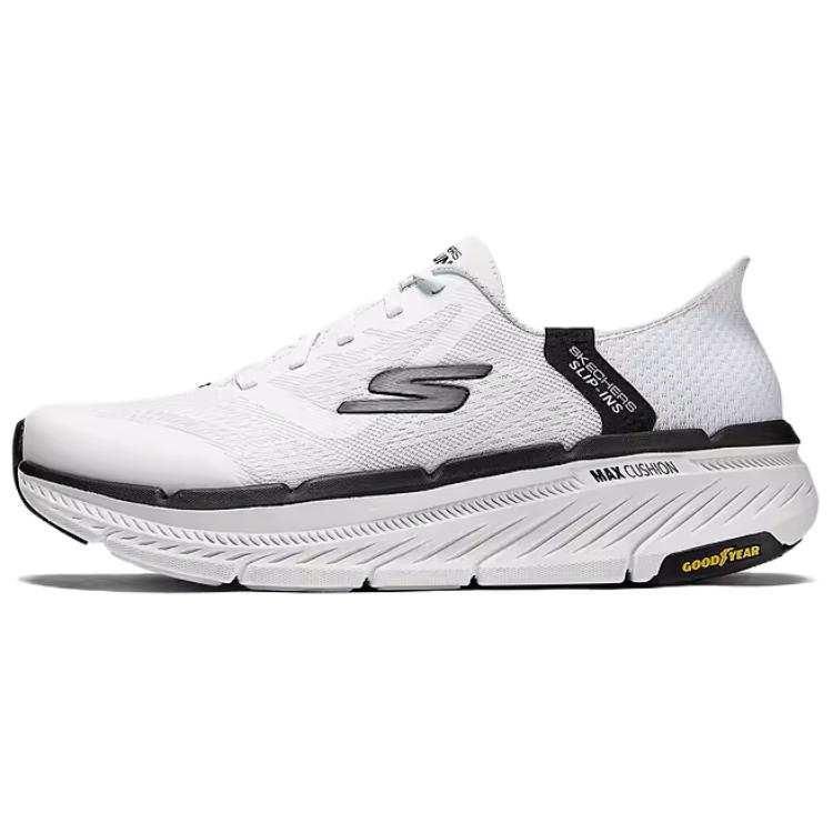 Skechers Max Cushioning Premier 2.0 Cushioning, Wear Resistant Low top Running Shoes Men's White Black