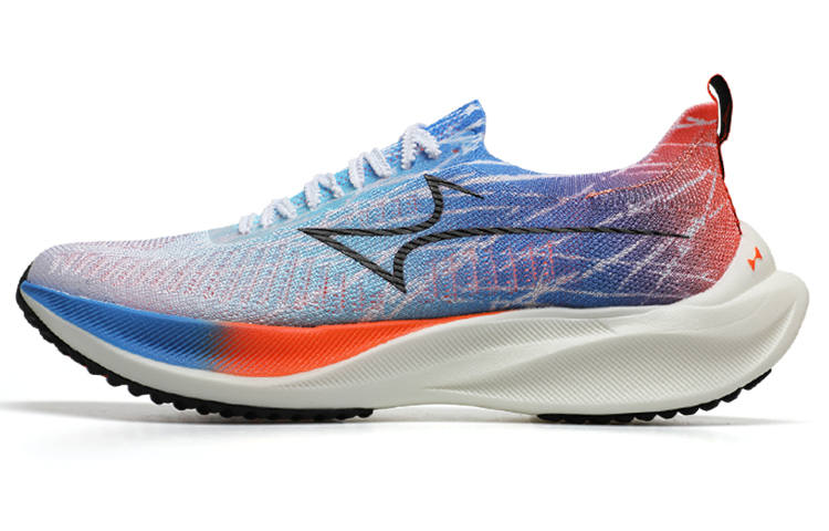 HEALTH Flying Man Racing Running Shoes Unisex Low Top White/Blue/Orange