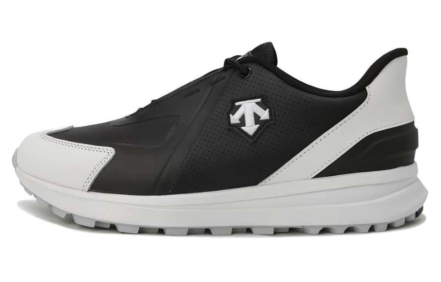 DESCENTE D JOGGER Cushioning Abrasion Resistant Cushioning, Wear Resistant Low top Golf Shoes Unisex Black