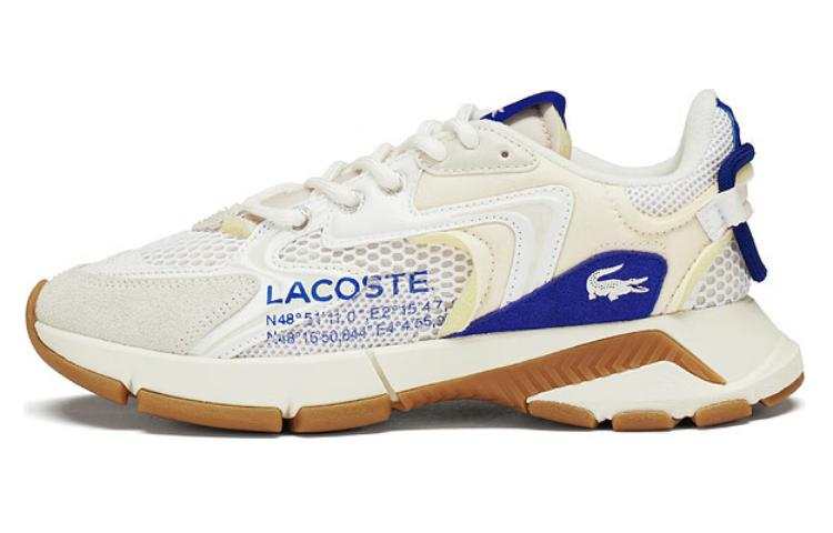 LACOSTE Low top Casual Shoes Women's White Blue