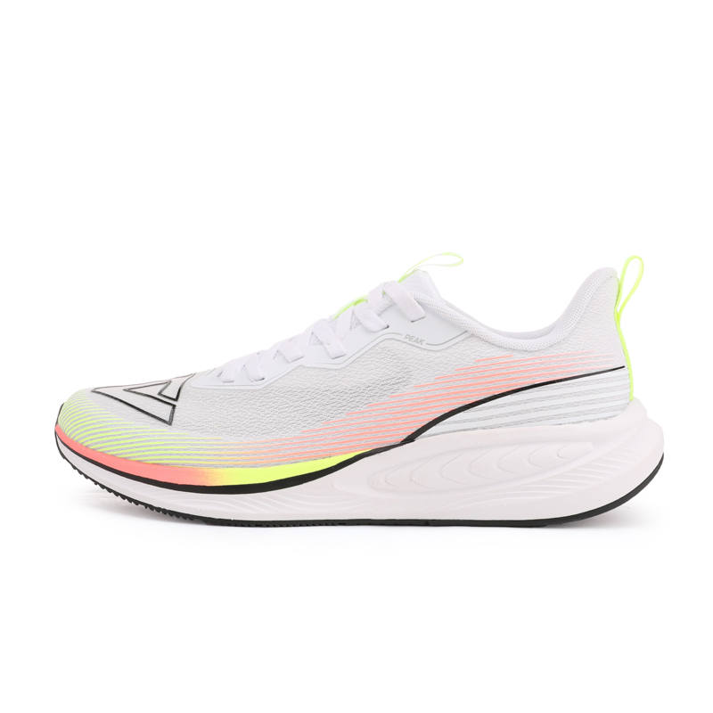PEAK Long Distance Running Low Top Running Shoes Men's White Green