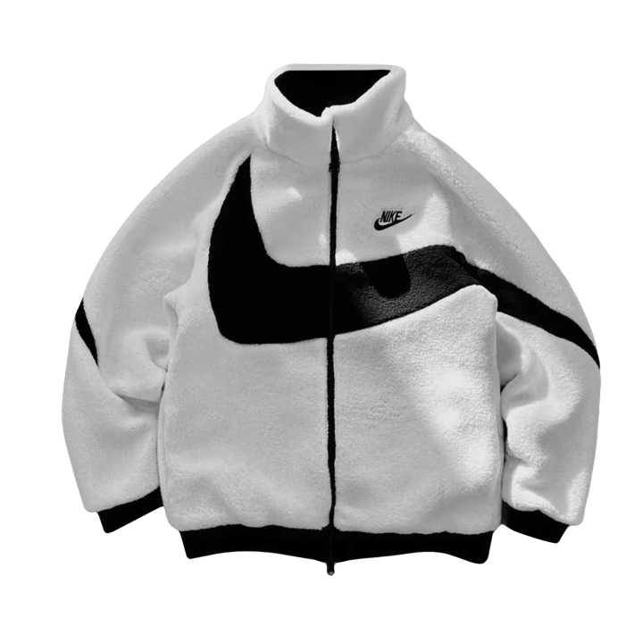 Nike Nike Velvet Jackets Unisex White/Black Stand Collar Moderate