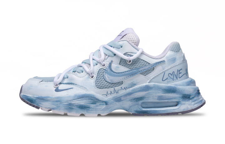 Nike Nike Air Max Fusion Low top Casual City Commuting Running Shoes Women's Blue