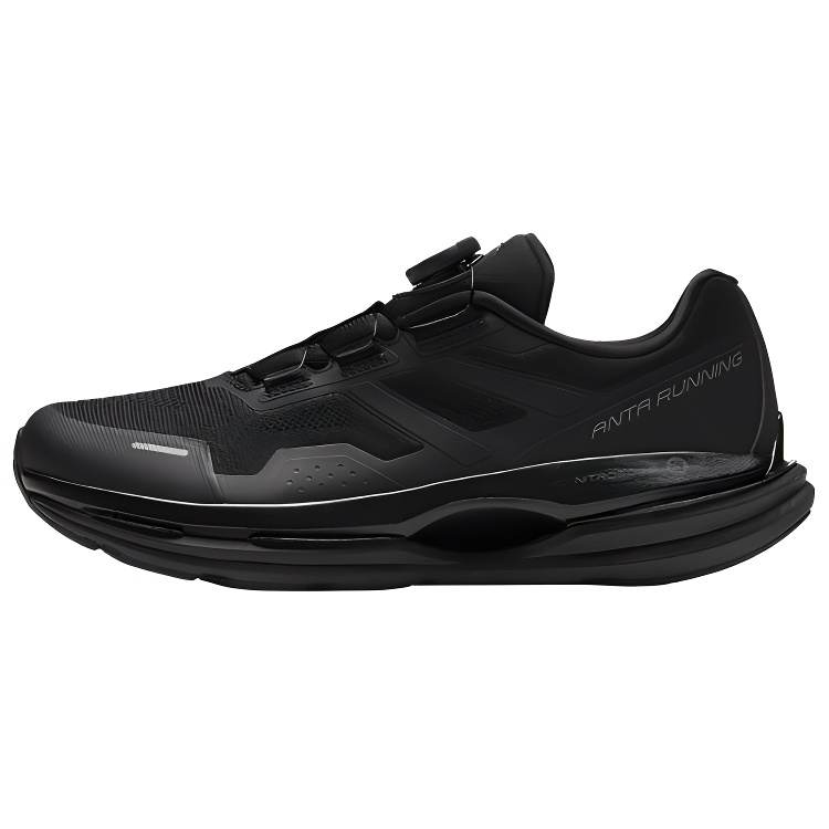 Anta Slip Resistant Abrasion Resistant Low top Running Shoes Men's Black